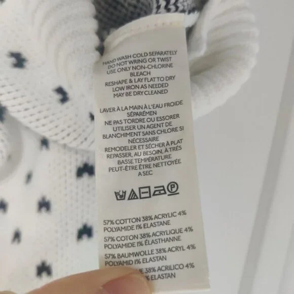 *Free People Easy Street White Black Knit Vest NWOT- M - Picture 7 of 9